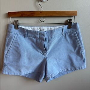 J. Crew Blue Bermuda Shorts Tailored Cotton Blend